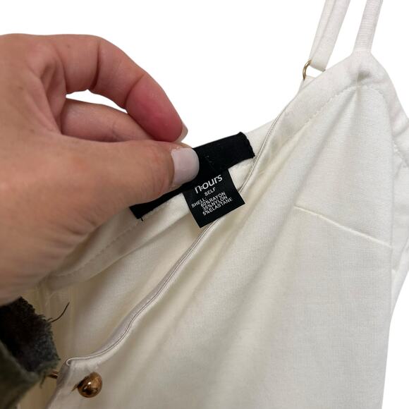 Revolve H.ours Alba White Jumpsuit Sz M - Picture 5 of 9